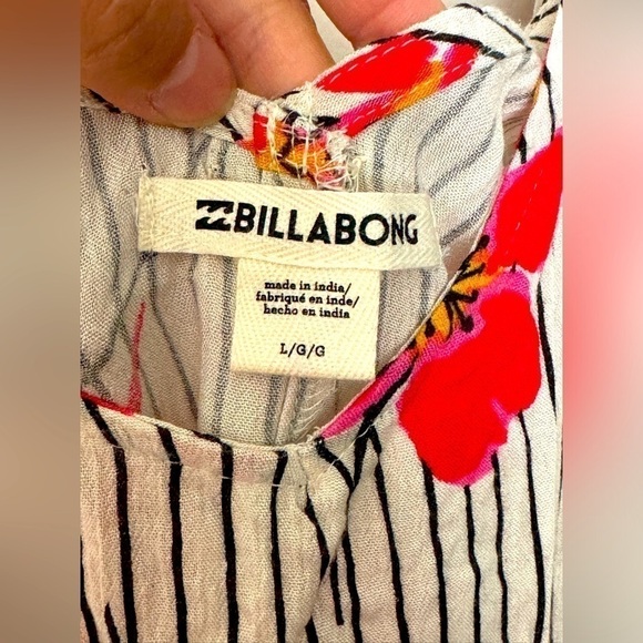 Billabong Red Floral Summer Dress - Picture 4 of 9